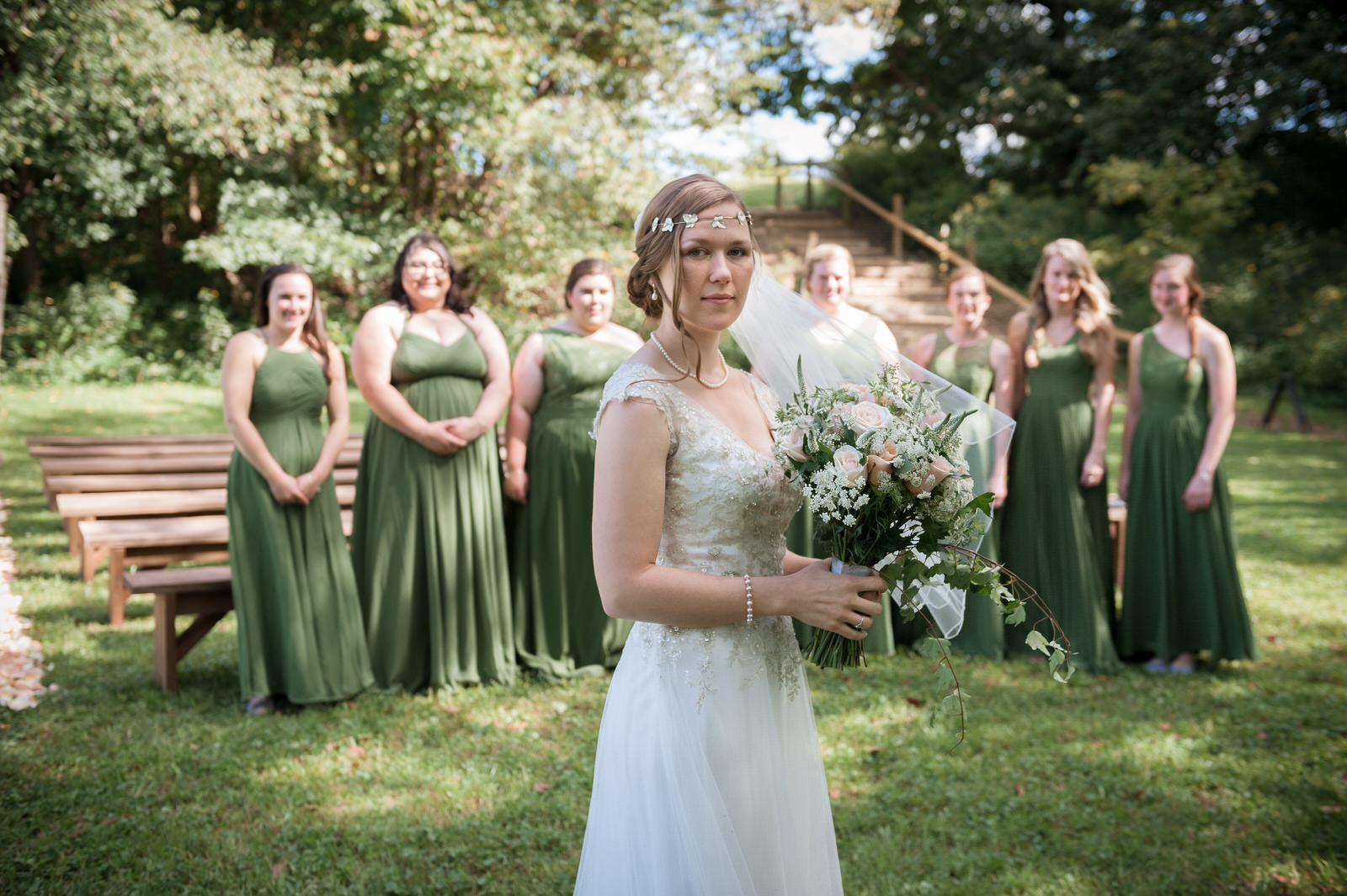 Hocking-hills-athens-lancaster-logan-ohio-wedding-photography-photographer-marriage-heart of the country-outdoors-princess-bride-bridesmaids