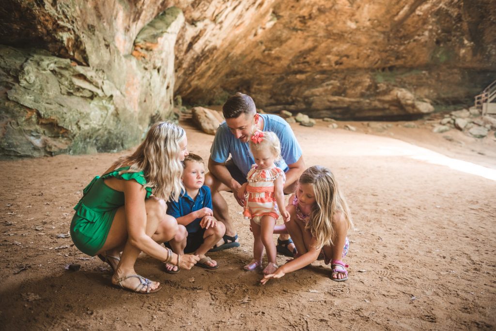 Ash cave family photos Ohio state park, Best Hocking Hills Location